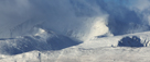 Blencathra, Halls Fell and Sharp Edge in snow storm