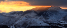 Causey Pike, Crag Hill, Ard Crags and Brandelhow from Walla Crags at sunset