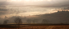 Lowther Valley, morning mist covering the floor of beautiful Cumbrian valley