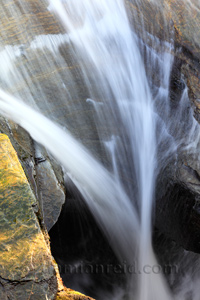 Sharp drop in Ashgill Beck, downstream from Ashgill Force, near Garrigill, Cumbria